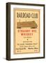 Railroad Club Straight Rye Whiskey-null-Framed Art Print