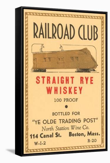 Railroad Club Straight Rye Whiskey-null-Framed Stretched Canvas