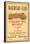 Railroad Club Straight Rye Whiskey-null-Framed Stretched Canvas