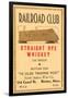 Railroad Club Straight Rye Whiskey-null-Framed Art Print