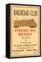 Railroad Club Straight Rye Whiskey-null-Framed Stretched Canvas