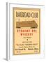 Railroad Club Straight Rye Whiskey-null-Framed Art Print