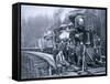 Railroad Construction Crew, 1886-null-Framed Stretched Canvas