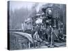 Railroad Construction Crew, 1886-null-Stretched Canvas