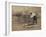 Railroad Construction Worker Straightening Track, c.1862-Andrew J^ Johnson-Framed Photo
