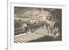 Railroad Crew Laying Rails-null-Framed Premium Giclee Print