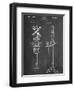 Railroad Crossing Signal Patent-null-Framed Art Print