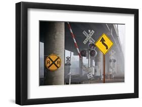 Railroad Crossing-David Winston-Framed Giclee Print