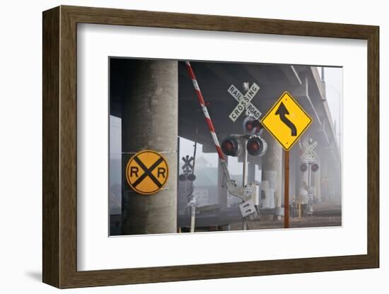 Railroad Crossing-David Winston-Framed Giclee Print