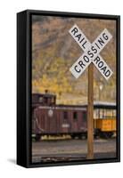 Railroad Crossing-Kathy Mahan-Framed Stretched Canvas