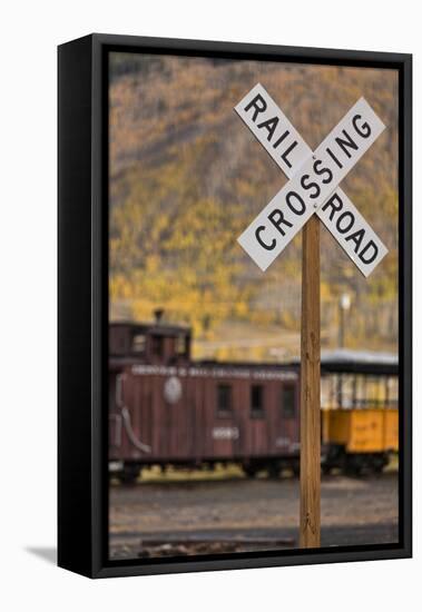Railroad Crossing-Kathy Mahan-Framed Stretched Canvas