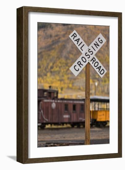 Railroad Crossing-Kathy Mahan-Framed Photographic Print