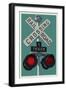 Railroad Crossing-Lantern Press-Framed Art Print