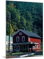Railroad Depot in West Cornwall, Litchfield Hills, Connecticut, USA-Jerry & Marcy Monkman-Mounted Premium Photographic Print