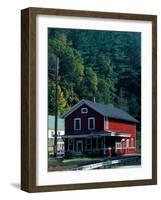 Railroad Depot in West Cornwall, Litchfield Hills, Connecticut, USA-Jerry & Marcy Monkman-Framed Photographic Print