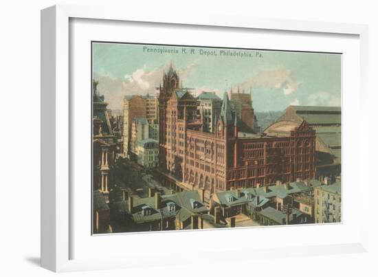 Railroad Depot, Philadelphia, Pennsylvania-null-Framed Art Print