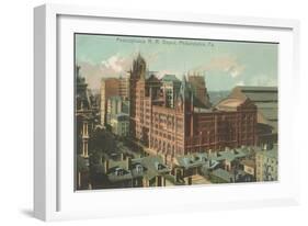 Railroad Depot, Philadelphia, Pennsylvania-null-Framed Art Print