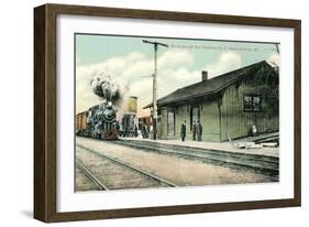 Railroad Depot, Sullivan, Missouri-null-Framed Art Print