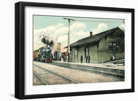 Railroad Depot, Sullivan, Missouri-null-Framed Art Print