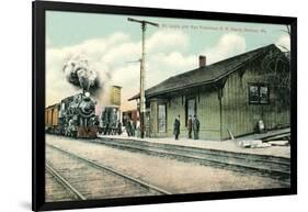 Railroad Depot, Sullivan, Missouri-null-Framed Art Print