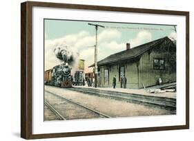 Railroad Depot, Sullivan, Missouri-null-Framed Art Print