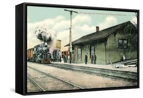 Railroad Depot, Sullivan, Missouri-null-Framed Stretched Canvas