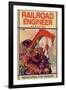 Railroad Engineer Magazine: Removing the Wreck-null-Framed Art Print