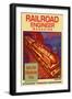 Railroad Engineer Magazine: Steaming Through the Mountains-null-Framed Art Print
