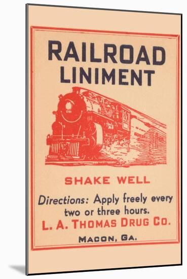 Railroad Liniment-null-Mounted Art Print