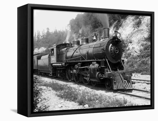 Railroad Locomotive 1443, Circa 1909-Asahel Curtis-Framed Stretched Canvas