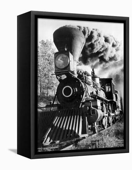 Railroad: Locomotive-null-Framed Stretched Canvas