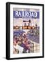 Railroad Magazine: Christmas, 1945-null-Framed Art Print