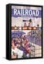 Railroad Magazine: Christmas, 1945-null-Framed Stretched Canvas