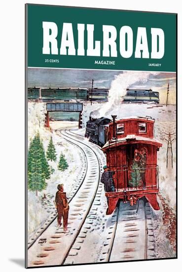 Railroad Magazine: December Trains, 1951-null-Mounted Art Print