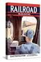 Railroad Magazine: Electrification, 1944-null-Stretched Canvas