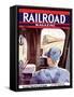 Railroad Magazine: Electrification, 1944-null-Framed Stretched Canvas