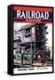 Railroad Magazine: Engine Cabs, 1943-null-Framed Stretched Canvas