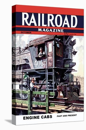 Railroad Magazine: Engine Cabs, 1943-null-Stretched Canvas