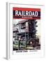 Railroad Magazine: Engine Cabs, 1943-null-Framed Art Print