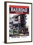 Railroad Magazine: Engine Cabs, 1943-null-Framed Art Print