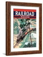 Railroad Magazine, Freight Through the Wilderness, 1942-null-Framed Art Print