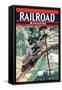 Railroad Magazine, Freight Through the Wilderness, 1942-null-Framed Stretched Canvas