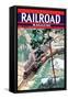 Railroad Magazine, Freight Through the Wilderness, 1942-null-Framed Stretched Canvas