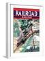 Railroad Magazine, Freight Through the Wilderness, 1942-null-Framed Art Print