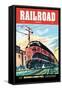 Railroad Magazine: Michigan's Lumber Pikes, 1953-null-Framed Stretched Canvas