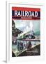 Railroad Magazine: Rails Across the Blue Ridge, 1943-null-Framed Art Print