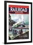 Railroad Magazine: Rails Across the Blue Ridge, 1943-null-Framed Art Print