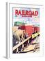 Railroad Magazine: The Circus on the Tracks, 1946-null-Framed Art Print