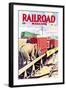 Railroad Magazine: The Circus on the Tracks, 1946-null-Framed Art Print