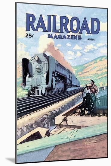 Railroad Magazine: The Mighty Railway, 1945-null-Mounted Art Print